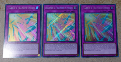 HARPIE'S FEATHER STORM x3 RA01-EN073 SECRET RARE 1st Ed YUGIOH *NEW & MINT* - Image 1