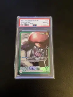 One Piece Hody Jones Alt Art Leader Op06-020 Psa 10 - Image 1