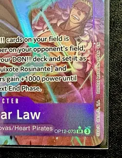 One Piece CCG Trafalgar Law (073) (Alternate Art) - Legacy of the Master (OP12) - Image 2