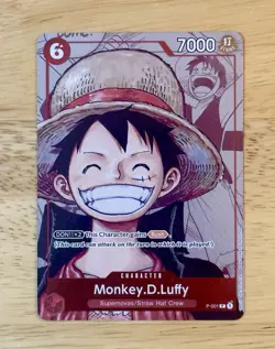 Monkey D Luffy P-001 Promo 25th Anniversary Alt Art One Piece TCG English - Image 1