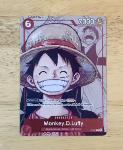 Monkey D Luffy P-001 Promo 25th Anniversary Alt Art One Piece TCG English - Image 3