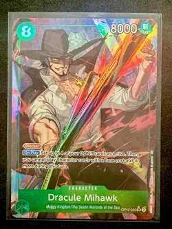 One Piece CCG Dracule Mihawk (Alternate Art) - Legacy of the Master (OP12) - Image 1