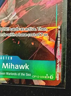 One Piece CCG Dracule Mihawk (Alternate Art) - Legacy of the Master (OP12) - Image 2