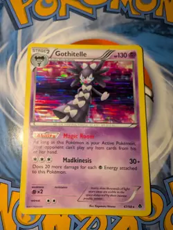 Pokemon 2011 Light Play Gothitelle Emerging Powers Holo 47/98 Card LP Rare TCG - Image 1