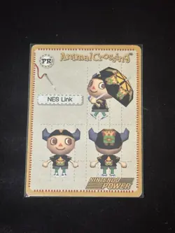 Nintendo Power GameCube ANIMAL CROSSING e-Reader NES LINK Promo PR Design Card - Image 1