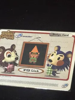 Nintendo Power GameCube ANIMAL CROSSING e-Reader NES LINK Promo PR Design Card - Image 3