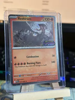 Pokemon Reshiram Phantasmal Flames Stamped Promo Card TCG Barnes Noble Sealed - Image 1