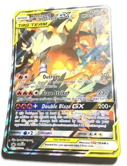 RESHIRAM & CHARIZARD GX - SM201 - OVERSIZED - Promo - Pokemon Card - NM - Image 1