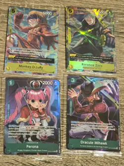 One Piece TCG - Illustration Box Promos (Vol. 3 & 4) - 4 Cards - Sealed Plastic - Image 2