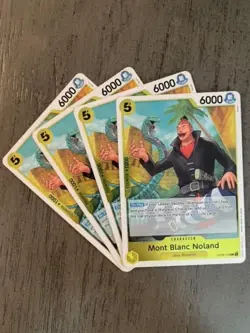 One Piece Card Game 4x Mont Blanc Noland OP08-109 English Playset X4 NM - Image 1