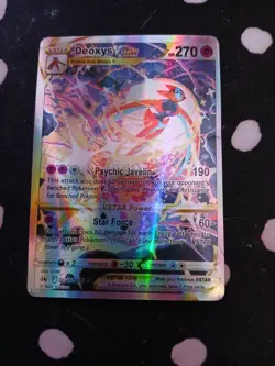 Pokemon Deoxys Vstar TCG Full Art Holo Card GG12/GG70 Crown Zenith - Image 1