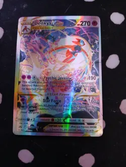 Pokemon Deoxys Vstar TCG Full Art Holo Card GG12/GG70 Crown Zenith - Image 2