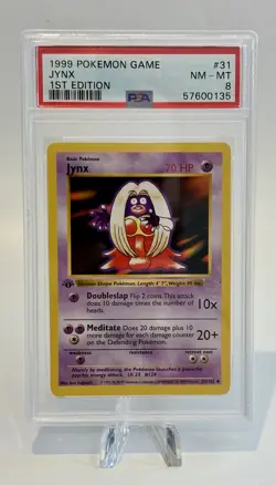 1999 Pokemon Game Base Shadowless 1st Edition English Card-PSA 8 Jynx 31/102 - Image 1