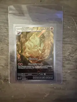 Pokemon TCG Obsidian Flames Ninetails Illustration Rare Holo Card 199/197 NM - Image 1