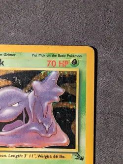 Muk - 13/62 - Pokemon Fossil Unlimited Holo Rare Card WOTC - HP - Image 3