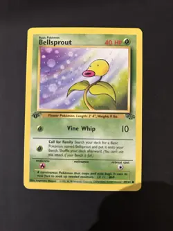 Bellsprout 1st Edition 49/64 Jungle Common Pokemon Vintage Card WOTC LP 1999 - Image 1
