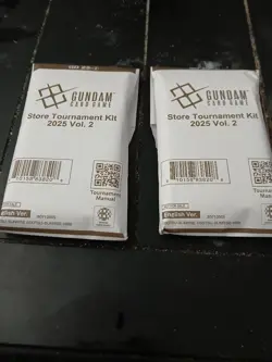 Gundam Card Game Store Tournament Kit 2025 Vol 2 English SEALED x 2 - Image 1