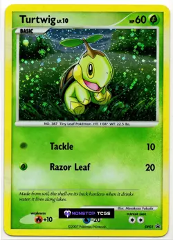 Turtwig DP01 Pokemon Card TCG Promo Diamond and Pearl Cosmos Holo - Image 1