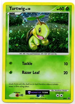 Turtwig DP01 Pokemon Card TCG Promo Diamond and Pearl Cosmos Holo - Image 4