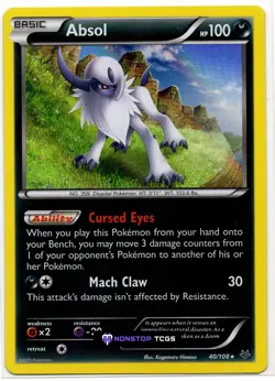 Absol 40/108 Pokemon Card TCG Roaring Skies Holo Rare - Image 1