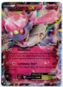 Diancie EX XY43 Pokemon Card TCG XY Promo Holo Ultra Rare - Image 1
