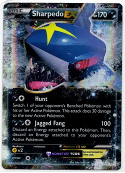 Sharpedo EX 91/160 Pokemon Card TCG XY Primal Clash Holo Ultra Rare - Image 1