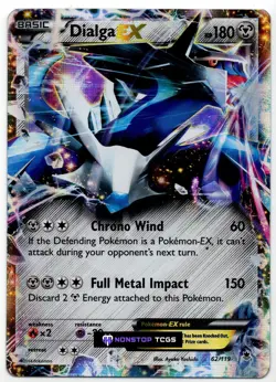 Dialga EX 62/119 Pokemon Card TCG XY Phantom Forces Holo Rare - Image 4