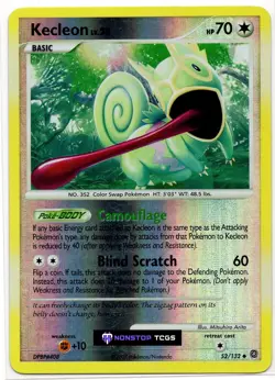 Kecleon 52/132 Pokemon Card TCG D&P Secret Wonders Reverse Holo - Image 1