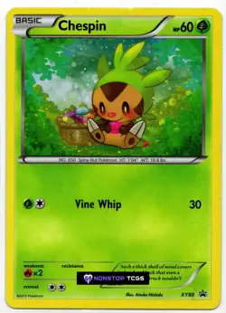 Chespin Collector Chest XY88 Pokemon TCG Card XY Cosmos Holo - Image 1