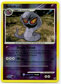 Arbok 33/106 Pokemon Card TCG D&P Great Encounters Reverse Holo - Image 1