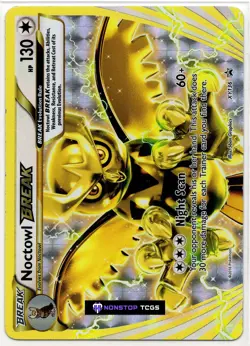 Noctowl BREAK XY136 Pokemon TCG Card XY Holo Rare - Image 1
