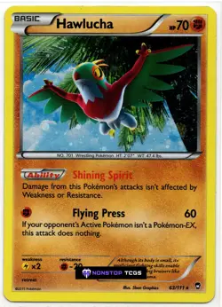Hawlucha Cosmos Holo 63/111 Pokemon Card TCG Blister Exclusives Holo Promo - Image 1