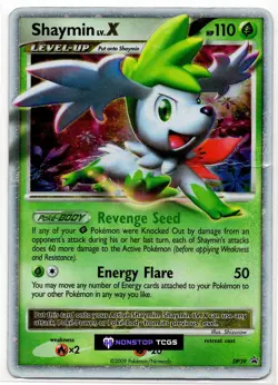 Shaymin LV.X DP39 Pokemon Card TCG Diamond and Pearl Promo Holo Rare - Image 1