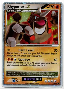 Rhyperior LV.X DP29 Pokemon Card TCG Diamond and Pearl Promo Holo Rare - Image 1