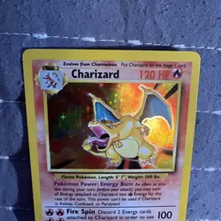 Pokemon TCG Base Set Charizard 4/102 Holo Foil Card Lightly Played - Image 5