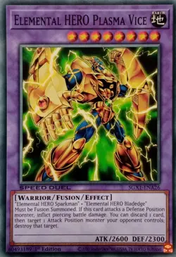 SGX1-ENA26 ELEMENTAL HERO PLASMA VICE COMMON 1ST EDITION YuGiOh CARD - Image 1