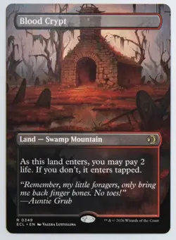 Lorwyn Eclipsed Blood Crypt BORDERLESS Rare 349 Magic the Gathering - Image 1