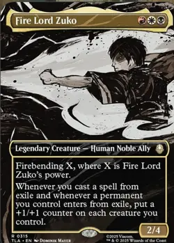 Fire Lord Zuko - 315 - MTG Avatar: The Last Airbender - Borderless - Rare - Image 1