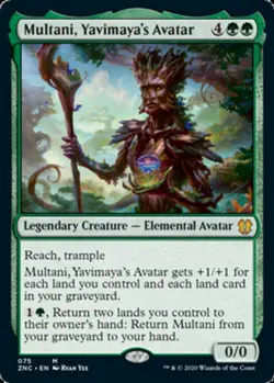 x1 Multani, Yavimaya's Avatar M MTG Commander: Zendikar Rising M/NM, English - Image 1