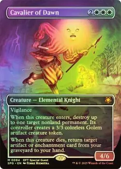 Cavalier of Dawn Foil Borderless Aetherdrift Special Guests NM MTG - Image 1