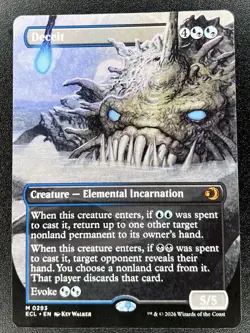 Deceit M 0293 Borderless MTG: Lorwyn Eclipsed NM - Image 1