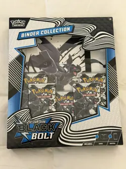 2 Pokemon TCG SV10.5 Black Bolt & White Flare Binder Collection Box Sealed New - Image 2