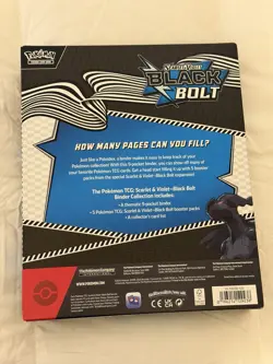 2 Pokemon TCG SV10.5 Black Bolt & White Flare Binder Collection Box Sealed New - Image 4