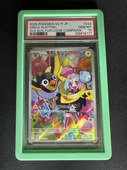 Pokemon Iono's Wattrel Japanese Promo 232/Sv-p PSA 10 - Image 1