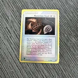 2003 Pokemon Ex Sandstorm 91/100 Mysterious Fossil Reverse Holo LP - Image 1
