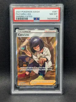 Cara Liss PSA 8 NM-MINT Full Art Shining Fates #067 Pokemon TCG - Image 1