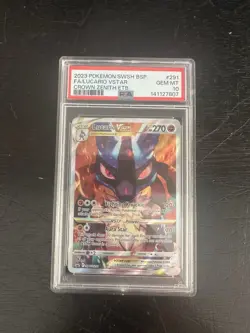 Lucario Vstar Alt Art Promo PSA 10 Pokemon Crown Zenith SWSH291 - Image 1