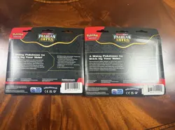 Pokemon TCG Paldean Fates Tech Sticker Collection (3 Pack Blister) - Lot Of 2 - Image 2