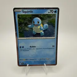 Pokemon Scarlet & Violet 151 Squirtle SVP 048 Cosmos Holo Promo NM E - Image 1