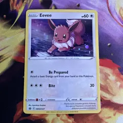 Pokemon TCG Eevee SWSH127 Sword & Shield Black Star Promo NM - Image 1